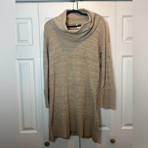 Anthropologie Beige Cowl Neck Sweater